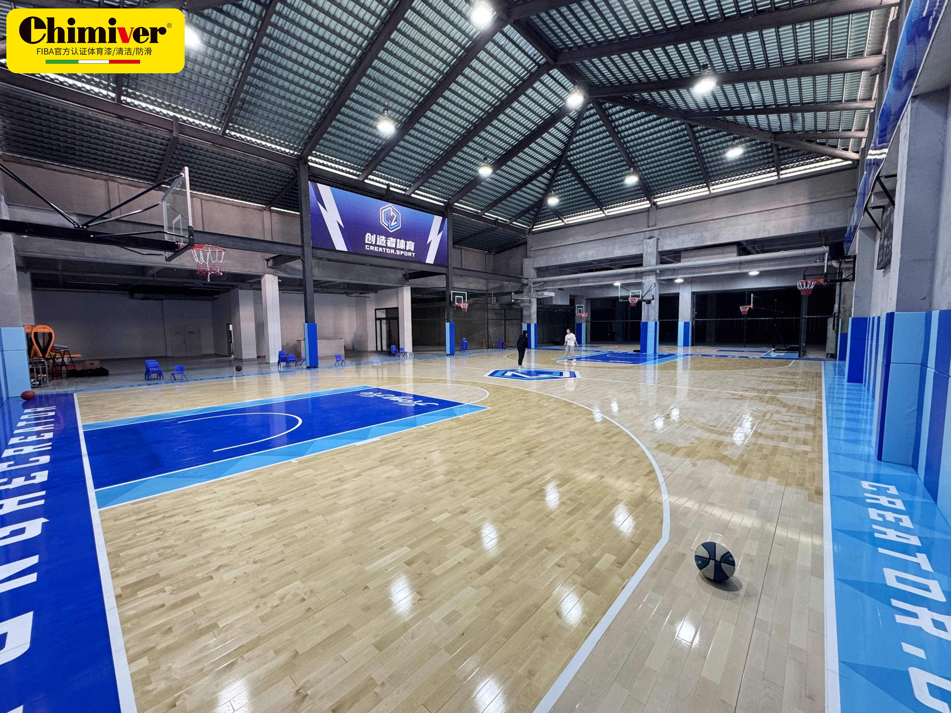 中国篮球场地设施建设！